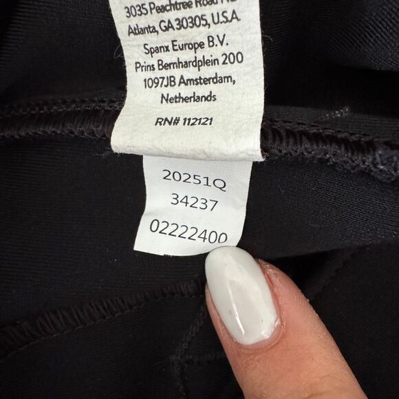 SPANX Backseam Skinny Ankle Ponte Legging Pants XL Black - Picture 10 of 10